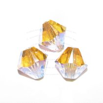 12 Swarovski Elements Xilion Crystal 5328 AB 2x Light Peach 6mm
