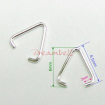 10 x Sterling Silver Triangle Jump Rings Bail 6.5mm
