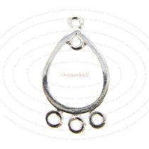 2x Sterling SILVER Bead Chandelier Earrings Connector 19 x 10mm