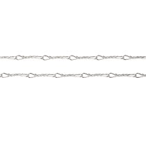 12" Sterling silver Twisted Wire Footage Link Chain