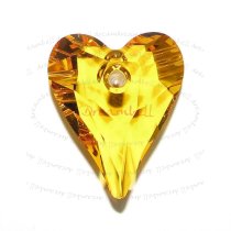 1x Swarovski Crystal 6240 Wild Heart Charm Pendant Sunflower 17mm