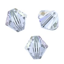 72x Swarovski Elements Xilion Crystal 5328 Clear AB 3mm