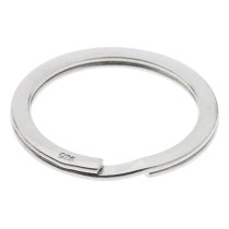 1x 925 STERLING SILVER SPLIT RING KEY RING 29mm