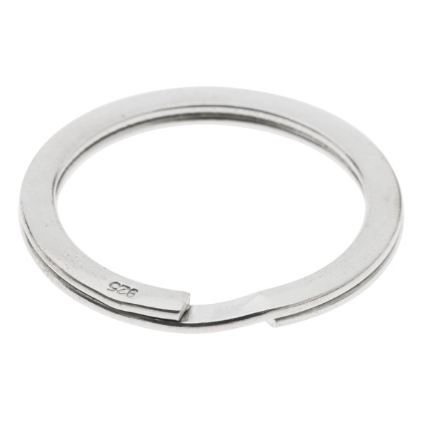 1x 925 STERLING SILVER SPLIT RING KEY RING 29mm