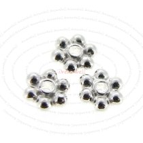 20x Bright Sterling Silver DAISY Round SPACER Bead 3.5mm