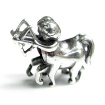 1x Sterling silver Sagittarius Zodiac Bead for European Charm Bracelets