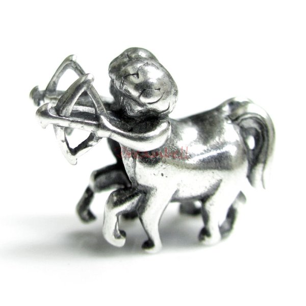1x Sterling silver Sagittarius Zodiac Bead for European Charm Bracelets