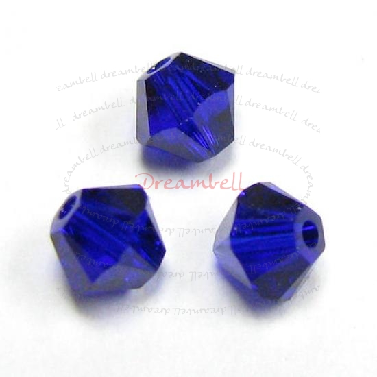 24x Swarovski Elements Xilion Crystal 5328 Cobalt Blue 4mm