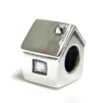 Sterling Silver House Bead for European Charm Bracelets