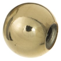 1x 14k Gold Filled SMART BEAD Round with rubber 8mm for European Charm Bracelets
