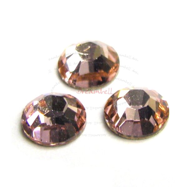 144x Swarovski Elements Flatback No Hotfix Crystal 2028 Rhinestone Ss16 Lt Rose