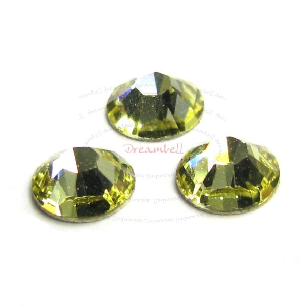 144x Swarovski Elements Flatback No Hotfix Crystal 2028 Rhinestone Ss16 Jonquil
