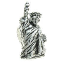 Sterling Silver Statue of Liberty Bead for European Charm Bracelets