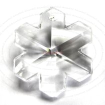 1x Swarovski Crystal Snowflake 6704 Clear Pendant 30mm