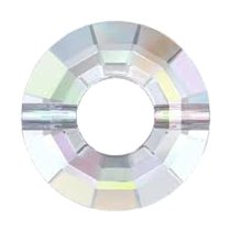 1x Swarovski Crystal Elements Ring Bead 5139 Clear AB 12.5mm