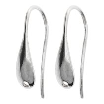 2 x Sterling Silver Ear Wire Earring French Hook Dangle Hole