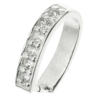 1x Sterling Silver CZ crystal Pendant Bail Clasp
