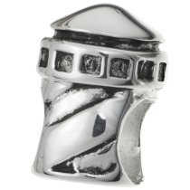 Sterling Silver LIGHTHOUSE TOWER Bead for European Charm Bracelets