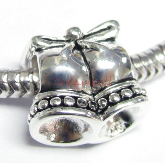 Sterling Silver JINGLE WEDDING BELL Bead for European Charm Bracelets