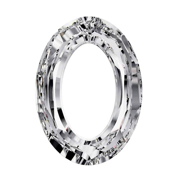 Swarovski 4137 Oval Cosmic Ring Frame Clear AB 15mm (Cal V SI)