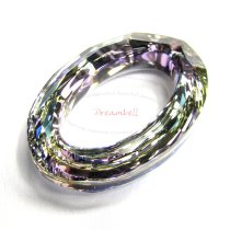 Swarovski 4137 Oval Cosmic Ring Frame Vitrail Light 15mm