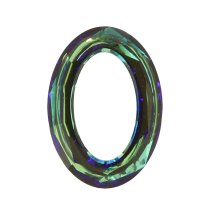 Swarovski 4137 Oval Cosmic Ring Frame Bermuda Blue 22mm