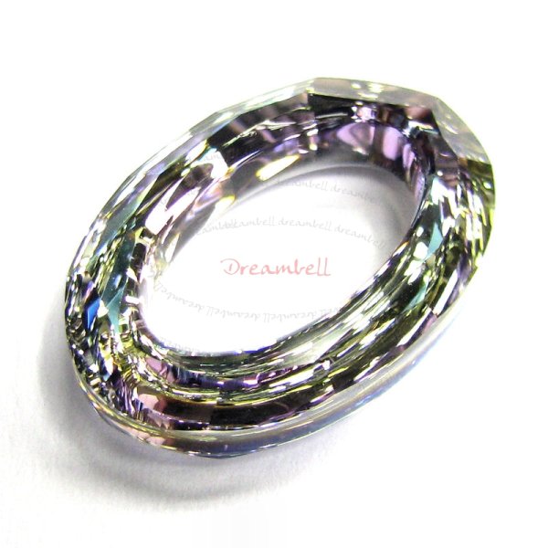 Swarovski 4137 Oval Cosmic Ring Frame Vitrail Light 22mm