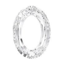 Swarovski Elements Crystal 4137 Oval Cosmic Ring Frame Clear 22mm