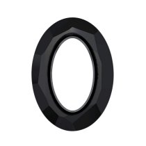 Swarovski 4137 Oval Cosmic Ring Frame Jet 15mm