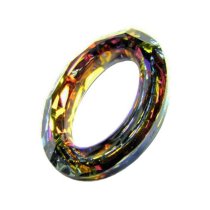 Swarovski 4137 Oval Cosmic Ring Frame Volcano 15mm