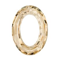 Swarovski 4137 Oval Cosmic Ring Frame Golden Shadow 15mm