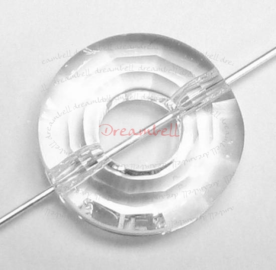 1x Swarovski Elements Crystal Ring Bead 5139 Clear 12.5mm