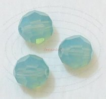 6x Swarovski Crystal Elements 5000 Round Faceted 8mm Pacific Opal