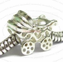 Sterling Silver BABY CARRIAGE CART 13.6mm for European Charm Bracelets