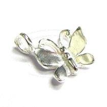 2x STERLING SILVER BUTTERFLY DANGLE CHARM PENDANT 14mm