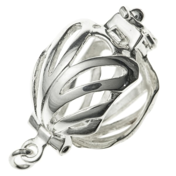 Sterling Silver 10mm Round Pearl Clasp Enhancer Shortener