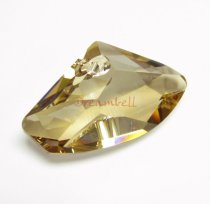 1 SWAROVSKI Crystal 6657 GALACTIC Horizontal Pendant Golden Shadow 39mm