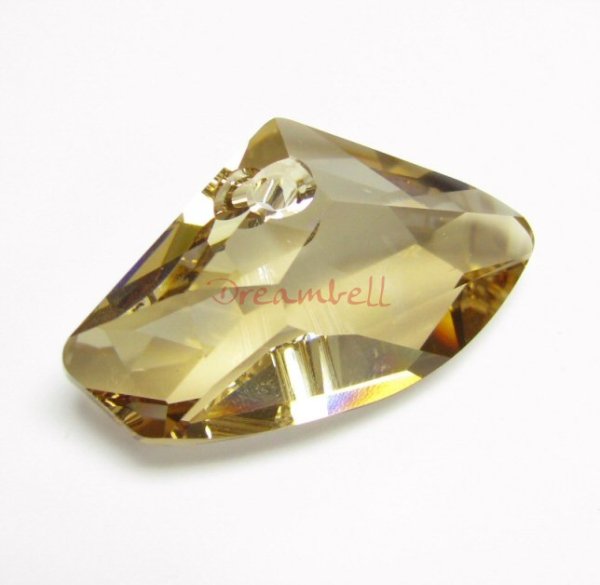 1 SWAROVSKI Crystal 6657 GALACTIC Horizontal Pendant Golden Shadow 39mm