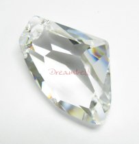 SWAROVSKI CRYSTAL 6656 GALACTIC VERTICAL Pendant Clear 39mm