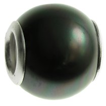 Sterling Silver PEACOCK SEASHELL PEARL Bead for European Charm Bracelets
