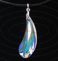 1x Swarovski Elements Crystal Artistic Teardrop Pendant AB 38mm
