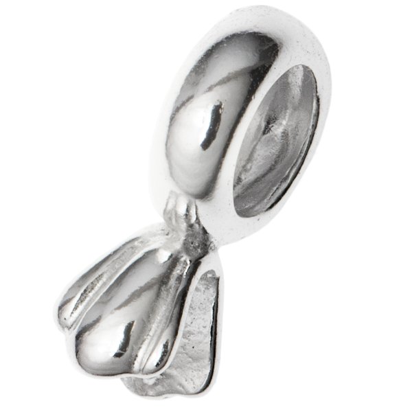 1 x STERLING SILVER PINCH PENDANT BAIL CLASP CONNECTOR