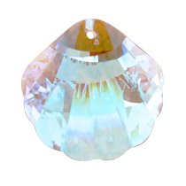 1x Swarovski Strass Seashell 8817 Crystal AB Pendant 28mm
