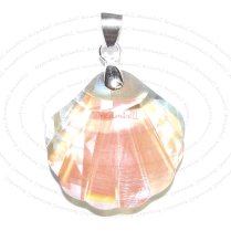 1x Swarovski Strass Seashell 8817 Crystal AB Pendant 28mm