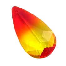 SWAROVSKI CRYSTAL 6100 Fire Opal 24mm TEARDROP Pendant