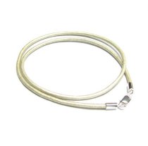 1x Sterling Silver Metallic Creamy White (Pearl) leather cord 2mm choker necklace 20″