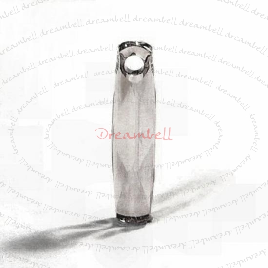 1x Swarovski crystal 6460 Column Pendant bead Satin 20mm