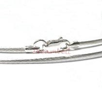 1x Sterling Silver Cavetto Link Chain with lobster clasp 16″