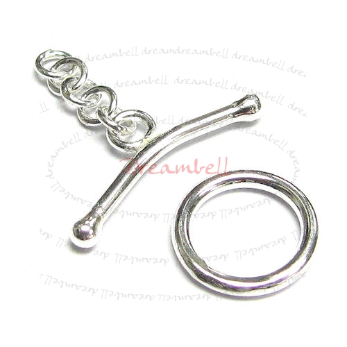 1x Sterling Silver Strand Toggle Clasp Bead