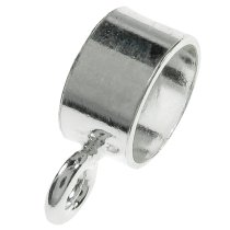 2 x Sterling Silver 5mm Cord Pendant Bail Connector for European Charm